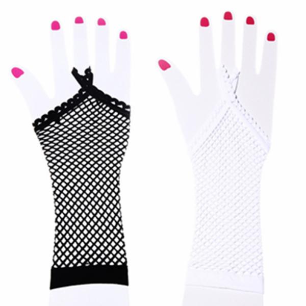 Sensational Ballroom Dance Accessories Black Mesh Fingerless Gloves For Women
