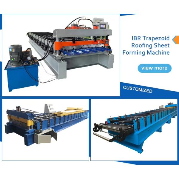 High Speed Double Layer Ibr Corrugated Roof Tile Roll Forming Machine With 75mm Shaft Diameter