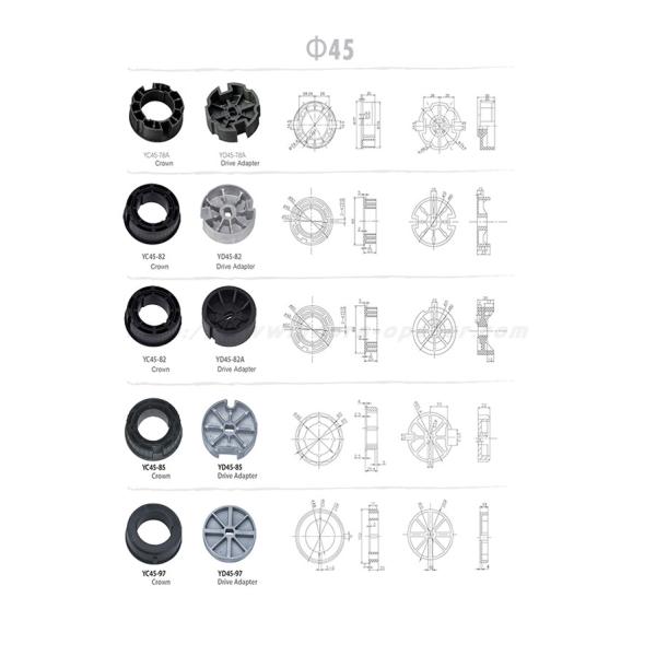 Шторка ролика мотора 15RPM AC 220V 10N.M трубчатая