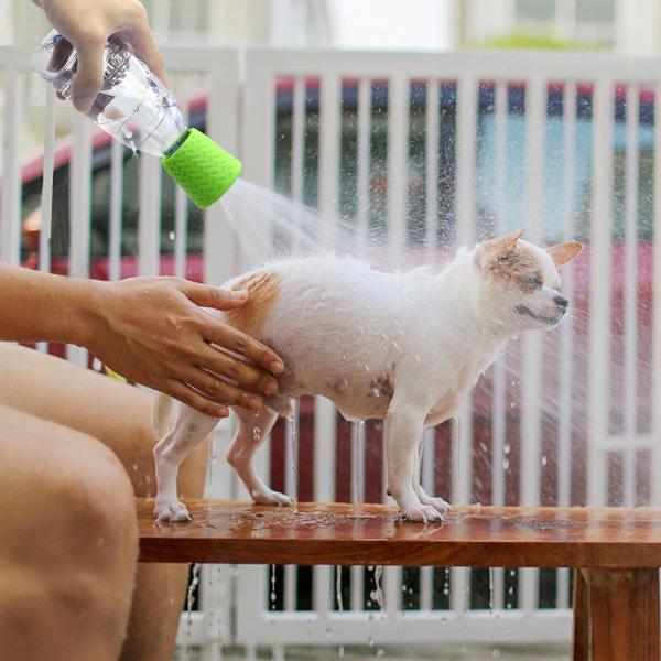 Portable Dog Shower Heads Silicone Dog Bath Sprayer Outdoor