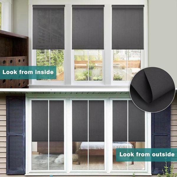 Огнеупорные полиэстерные роликовые жалюзи Солнечный солнцезащитный роликовый жалюзи солнцезащитная ткань