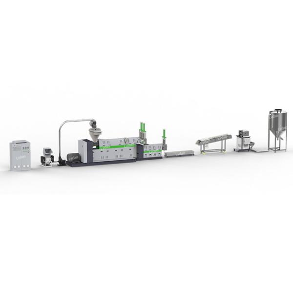 Custom Voltage Plastic Recycling Pellet Machine 55 - 75kw Power With PLC Control System