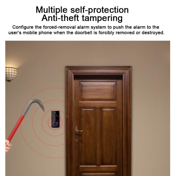 Wireless WiFi Home Monitor Night Vision Ring Doorbell Camera