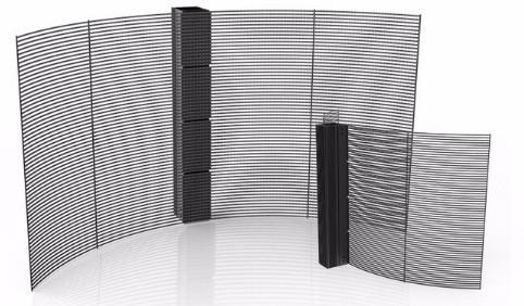 Energy Saving Led See Through Screen Wall 800W/ M2 5000cd