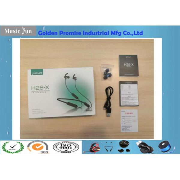 4H Charging Sport Neckband Bluetooth Headphones Wireless IPX6 Design