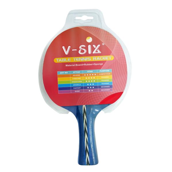 contreplaqué bleu d'éponge de 1.8mm de raquettes cinq étoiles de ping-pong pour