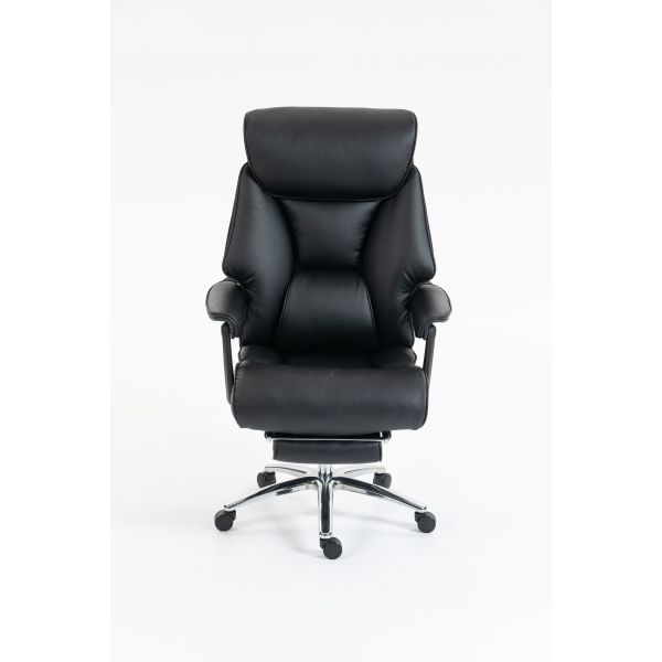 Class4 80mm Gas Lift Heavy Duty Office Chair Adjustable Arms 350mm Chrome Metal Base