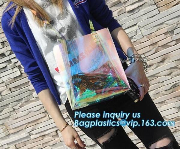 Crossbody Shoulder Messenger Bags Clear PVC Crossbody Bag Waterproof, Shoulder Strap PVC Clear Tote Bag, pack, pac, bags
