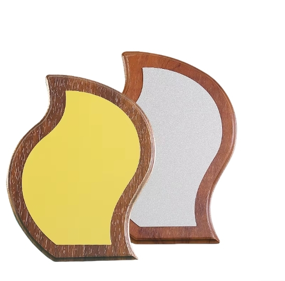 Personalized Logo Sublimation Memorial Souvenir Wooden Honor Medal Blank Trophy Shields And Awards Plaque