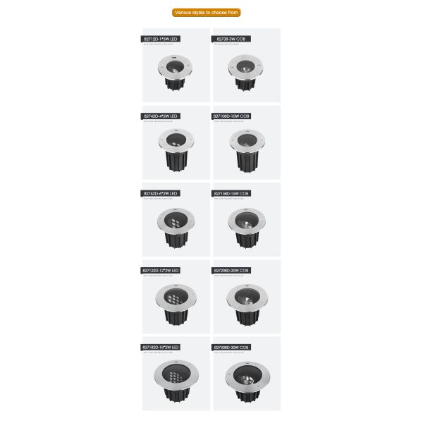 Adjustable Beam Angle LED Underground Light  Deep Anti-glare Recessed 4000K DIA95MM 3W CREE SMD 3535