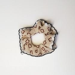 Chiffon Hair Scrunchies For Thick Hair Korea Lace Fabric Print Pony Tails Bracelet Diy 11cm