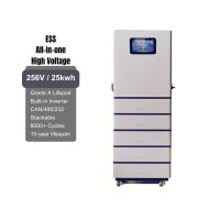 25kwh 256V100AH High Voltage Battery Pack Stackable Lithium Battery Rechargeable