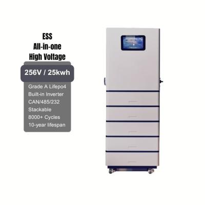 25kwh 256V100AH High Voltage Battery Pack Stackable Lithium Battery Rechargeable