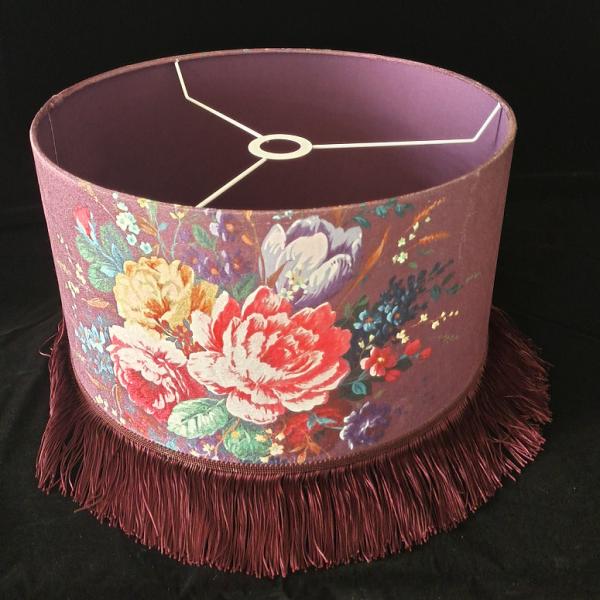 Gold Collapsible Tassel Fringe Lampshade 300*220MM Chandelie