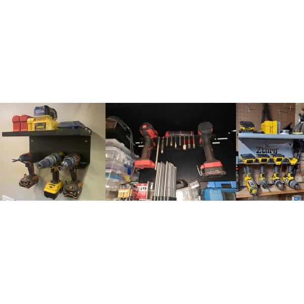 Силовой удар держатель аккумулятора гараж Пегборд Управляющий инструмент Управляющий отвёрткой