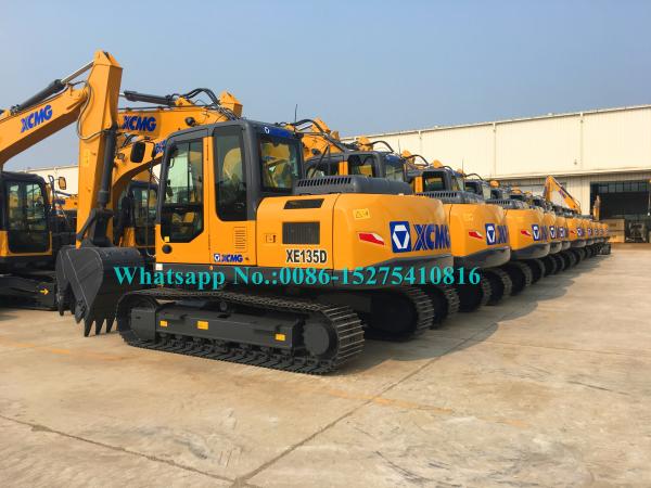 ISUZU Engine XCMG Construction Machinery , 13 Tonne Digger CE Certificate XE135B