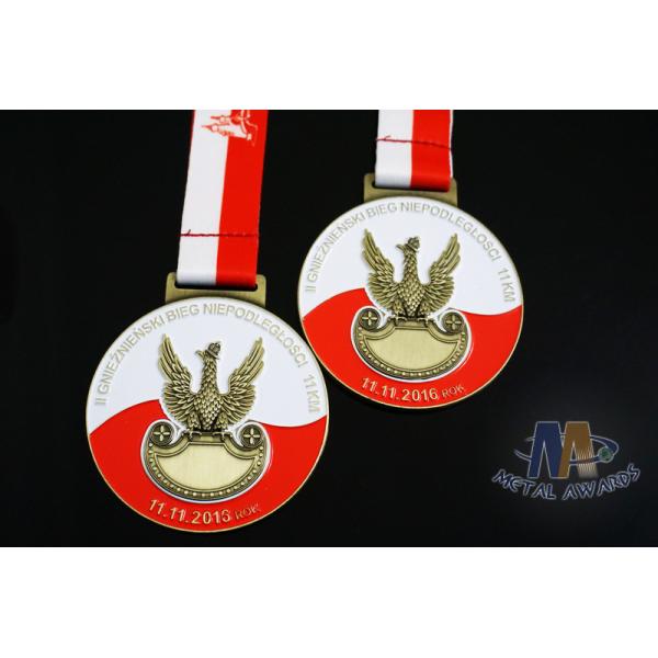 Zinc alloy Swinning Sports Marathon Metal Award Medals Soft Enamel 3d Die casting Medallion