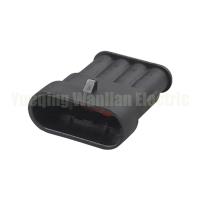 282106-1 Conector automático de 4 pines Conectores eléctricos y enchufe automático impermeable sellado