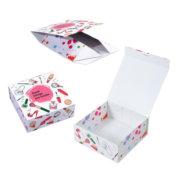CMYK Custom Luxury Paper Magnet Foldable Magnetic Gift Box for Cosmetics and Apparel