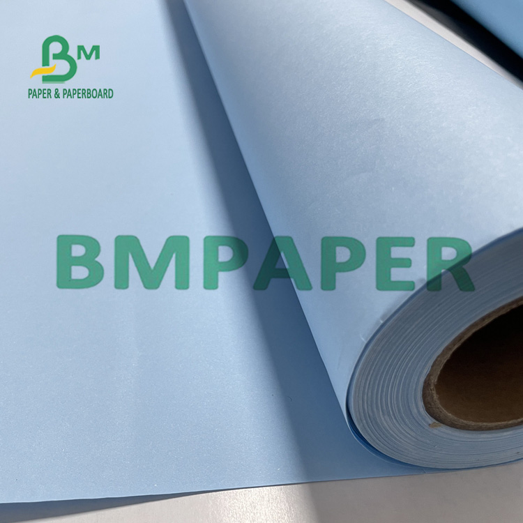 36 Inch 20LB Blue Bond Plotter Paper Roll For Copy Service Shops Крен бумаги прокладчика 36 дюймов, голубая высокосортная бумага 20LB для магазинов обслуживания экземпляра