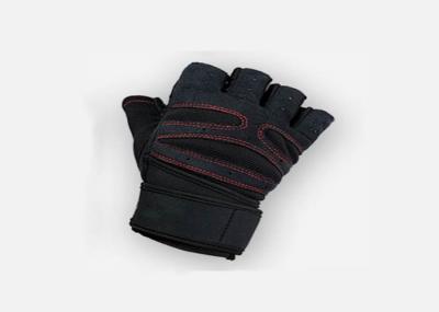 Half Finger Wrist Support Gloves , Gym Weight Lifting Gloves For Men