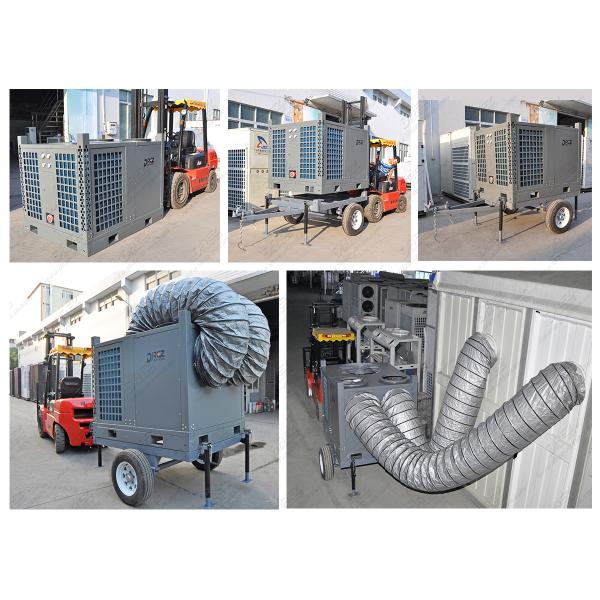 72.5kw Trailer Mounted Air Conditioning Outdoor Cooling Equipment For Double Deck Tent