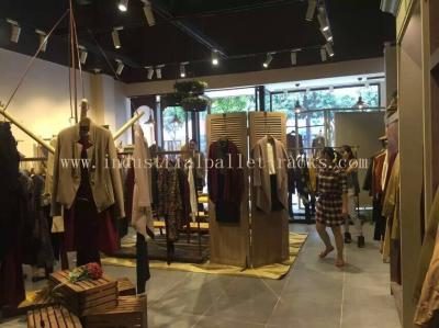 Custom Wood Display Shelving & Stands For Garment Shops / Wine Stores / Malls