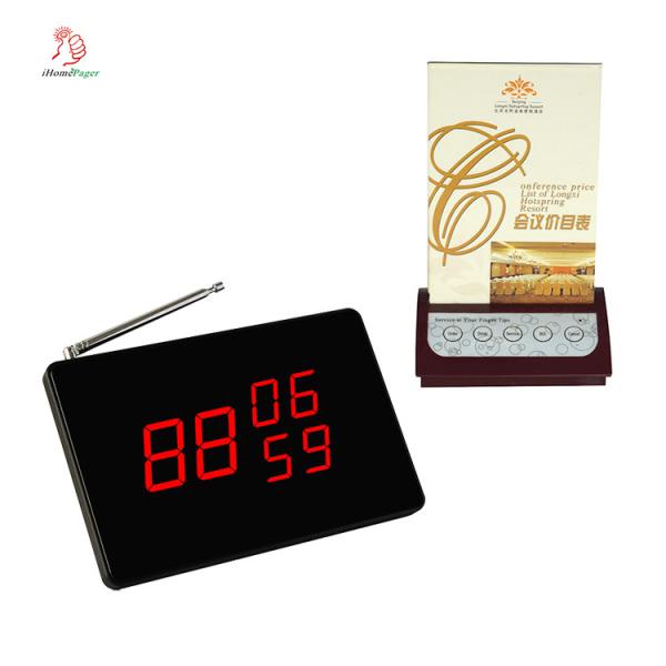 Restaurant display for wireless Table Service calling system