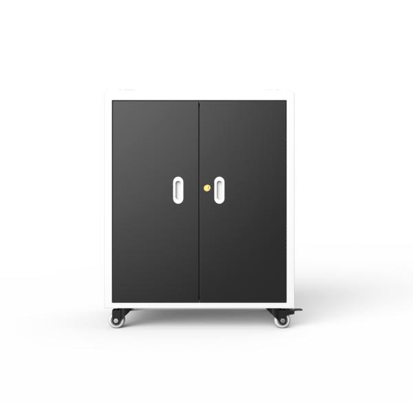 Locking Laptop Charging Cabinet AC Power Type 30 Slots Charging Cart