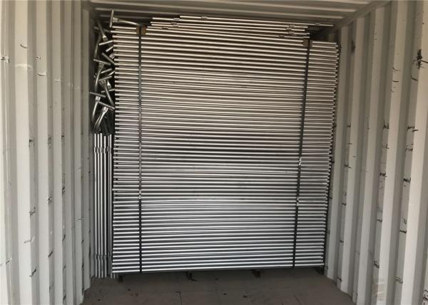 Anti Corrosion 10 Ft Chain Link Fence Panels , Temporary Panel Fencing