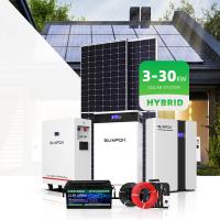 Kit de energía solar híbrida fuera de la red 5KW 10KW 20KW 10000W Panel solar de silicio monocristalino Controlador MPPT Litio Ion