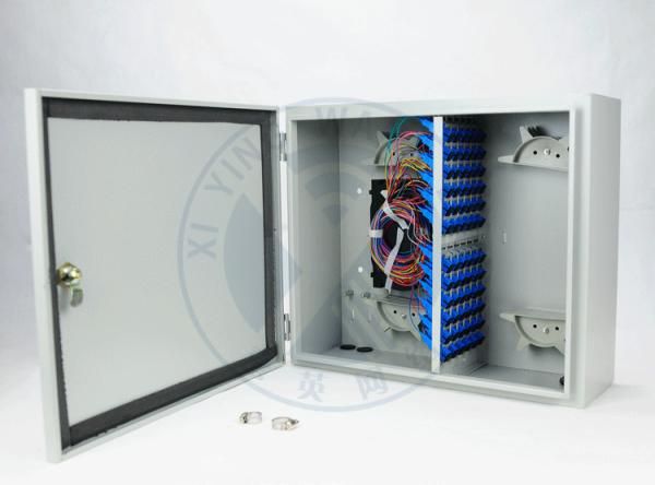Outdoor IP65 wall mounted 72 ports fiber optic terminal distribution box