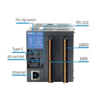 Contrôleur Ladder Diagram Modbus TCP 4AI 4AO de logique de PLC de 12DI 12DO 60KHz