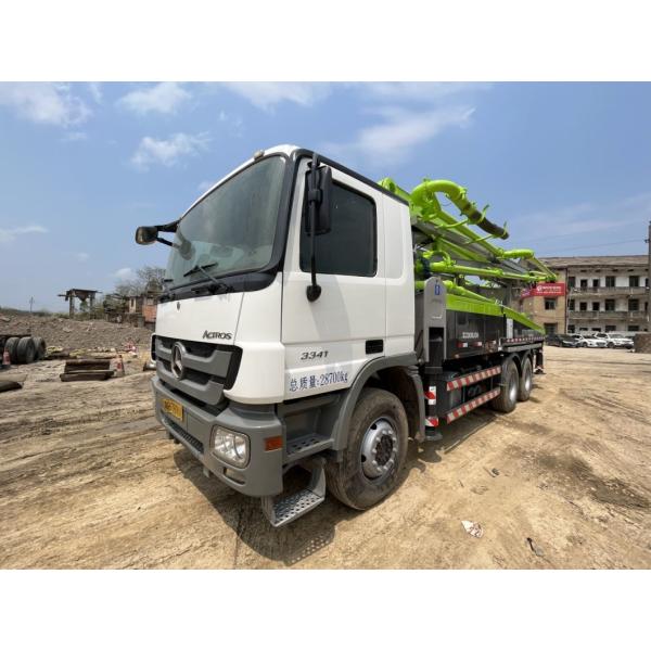 Structure Cylinder Type 28700kgs Used Concrete Pump Truck with Mercedes Benz Zoomlion 38m