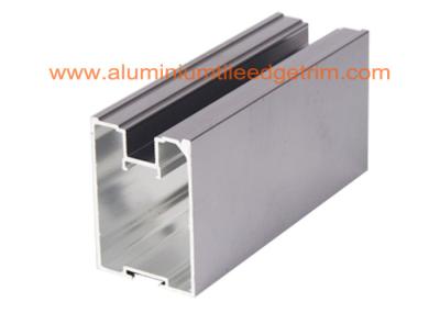 Anodized Grey Aluminium Sliding Wardrobe Door Profiles 4-6m Length Anti Corrision