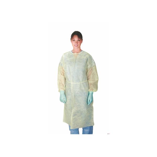 120x140cm Non Sterile SMS PP PE Nonwoven Isolation Gown