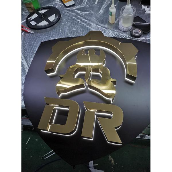 3d Outdoor Advertising Channel Led Letters Stainless Steel Backlit Led Sign Led Channel Letter Sign Outdoor