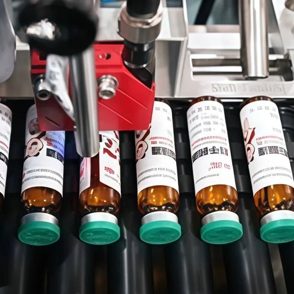 High Efficiency Horizontal Labeling Machine 50Hz Round Bottle Labeling Machine