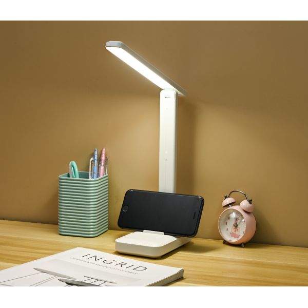 Eye protection Desk Lamp with Pen Holder for Reading, Charging, Plugging In, Dormitory Bedroom, Reading Desk Lamp