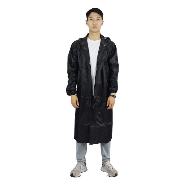 Fluorescent Green Outdoor Sanitation Raincoat Set for Traffic Duty and Flood Control