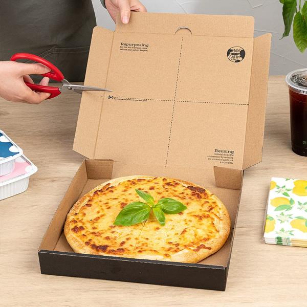 Creatrust Factory Wholesale 7 8 9 10 11 12 16 18 19 20 Inch Corrugated Pizza Boxes Packing Supply Manufacturers Supplier