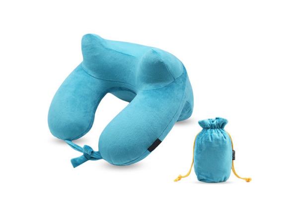Soft Inflatable Neck Pillow , Inflatable Travel Neck Support CGS Certification