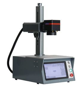 Compact Fiber Laser Marker on Production Line
