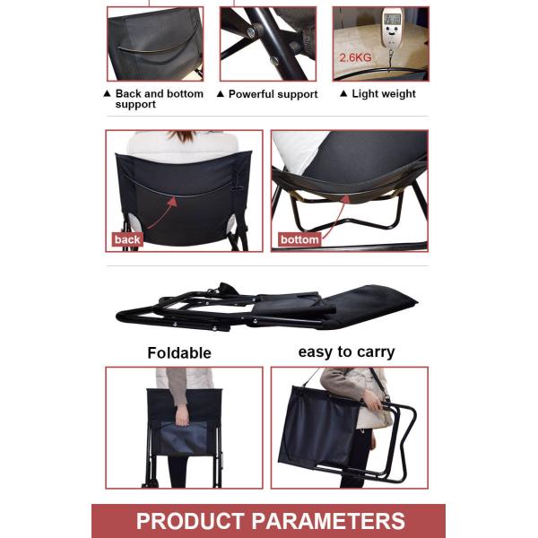 44.5*48*55.5CM Oxford Cloth Sea Low Beach Chair With Stripe Low Folding Beach Chairs