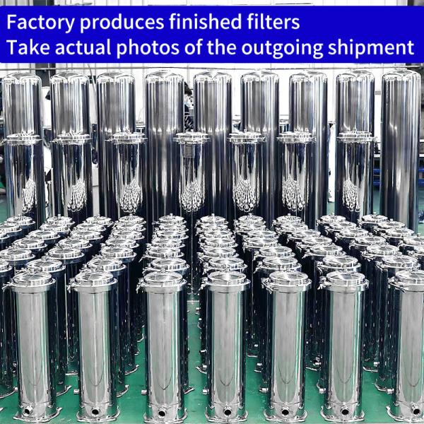 SS304 Sistema de tratamiento de agua de filtro de bolsas industriales