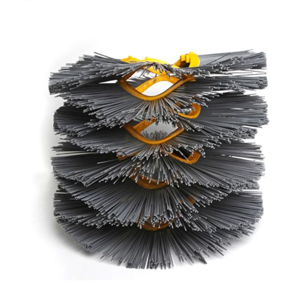 Poly Bristle Wide Sweeper Broom Brushes , Road Cleaning Brush Custom Size