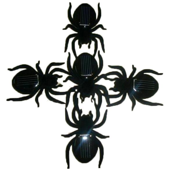Novelty Green Energy Solar Insect Toy Plastic Spider Toys Solar Powered
