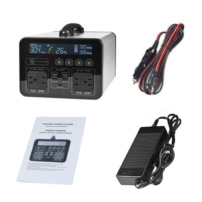 IP65 324000mAH 1.2KW Portable Solar Generator For Camping