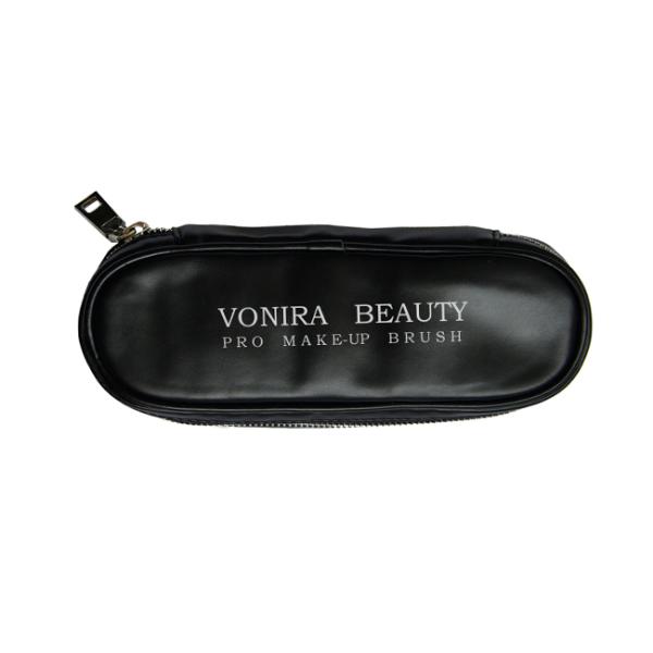 Держатель гигиенической косметикаи перемещения кожи ПУ мешка высококачественной сумки щетки макияжа женщин винтажный косметический