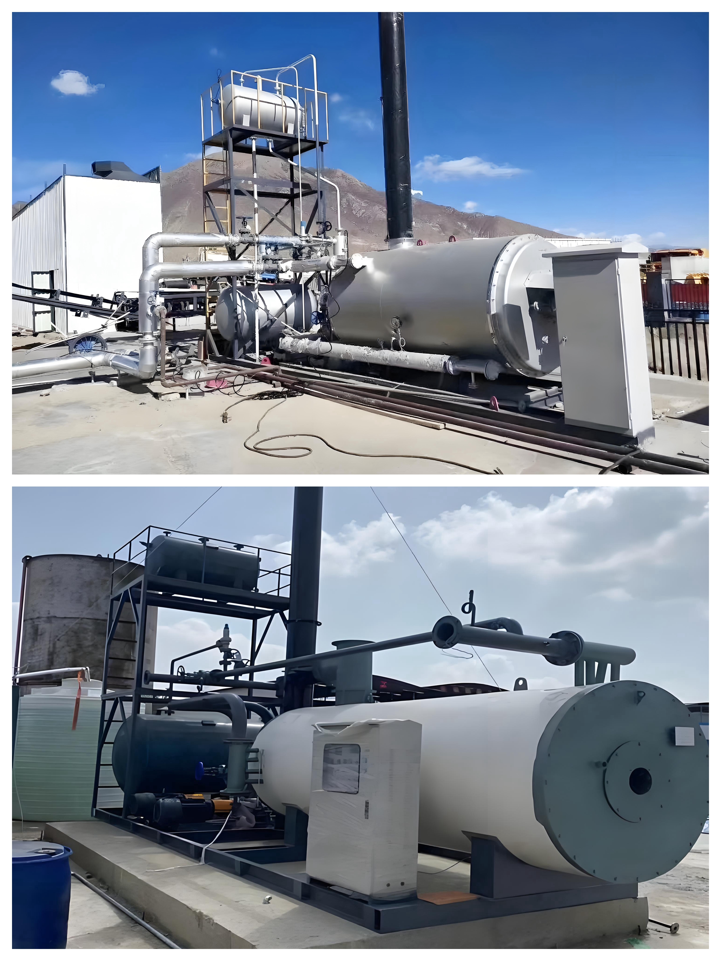 2100 Kw Horizontal Oil Gas Fired Thermic Fluid Heating Boiler